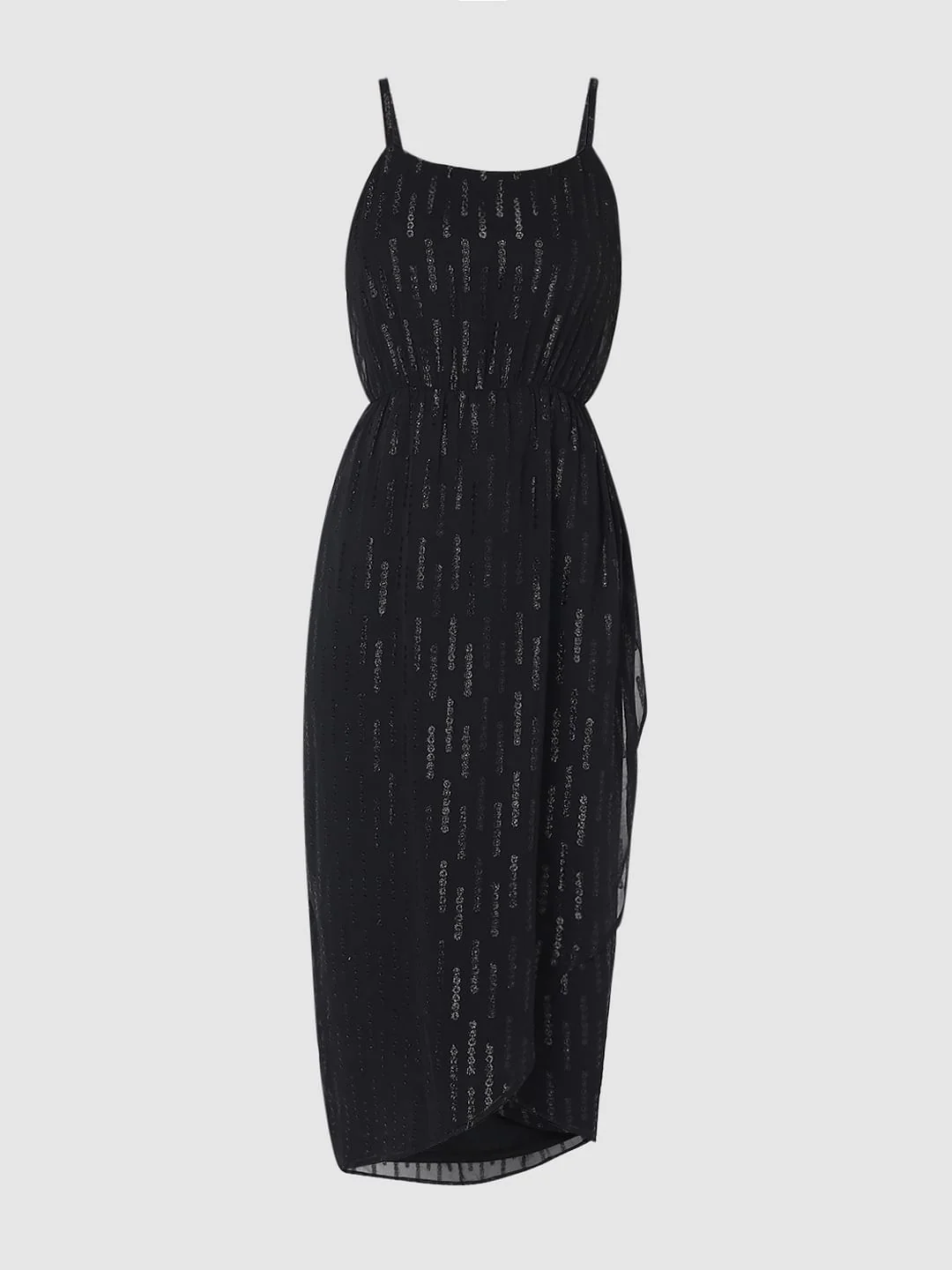 Black Embellished Midi Dress - Image 6