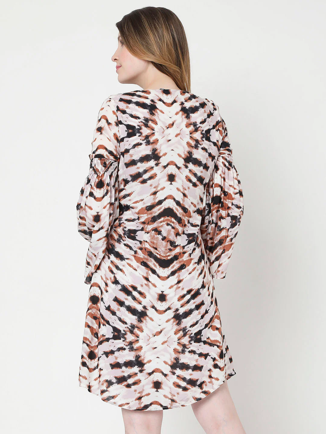 Light Pink Tie Dye Shift Dress - Image 4