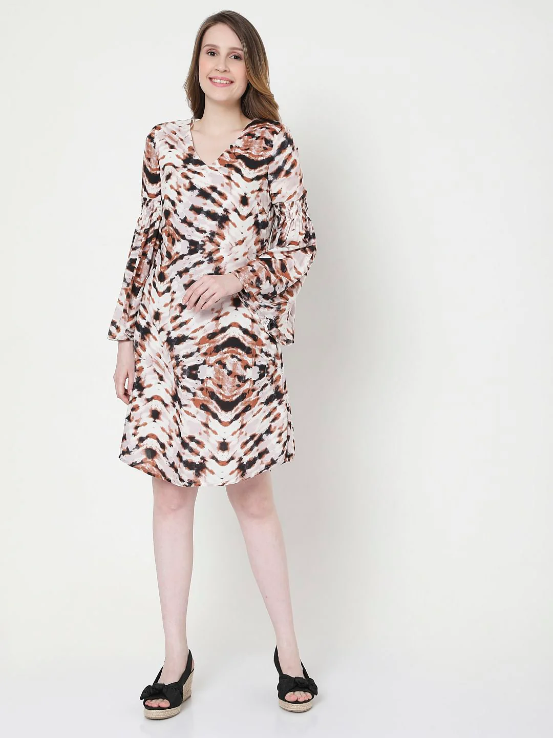 Light Pink Tie Dye Shift Dress - Image 5