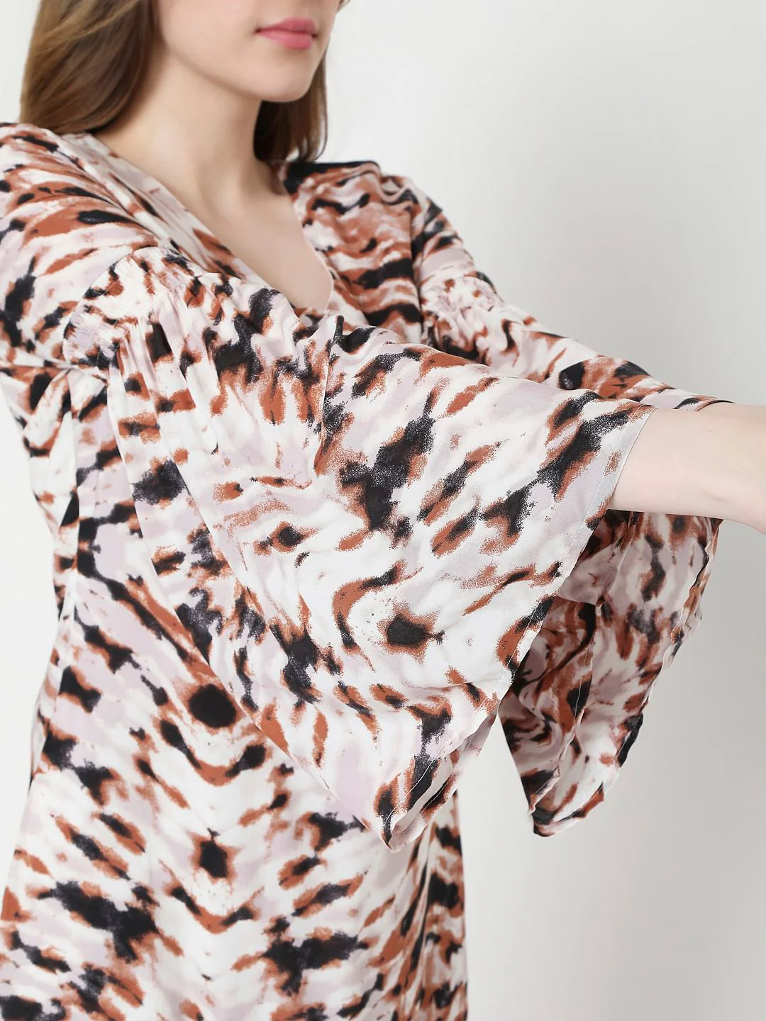 Light Pink Tie Dye Shift Dress - Image 6