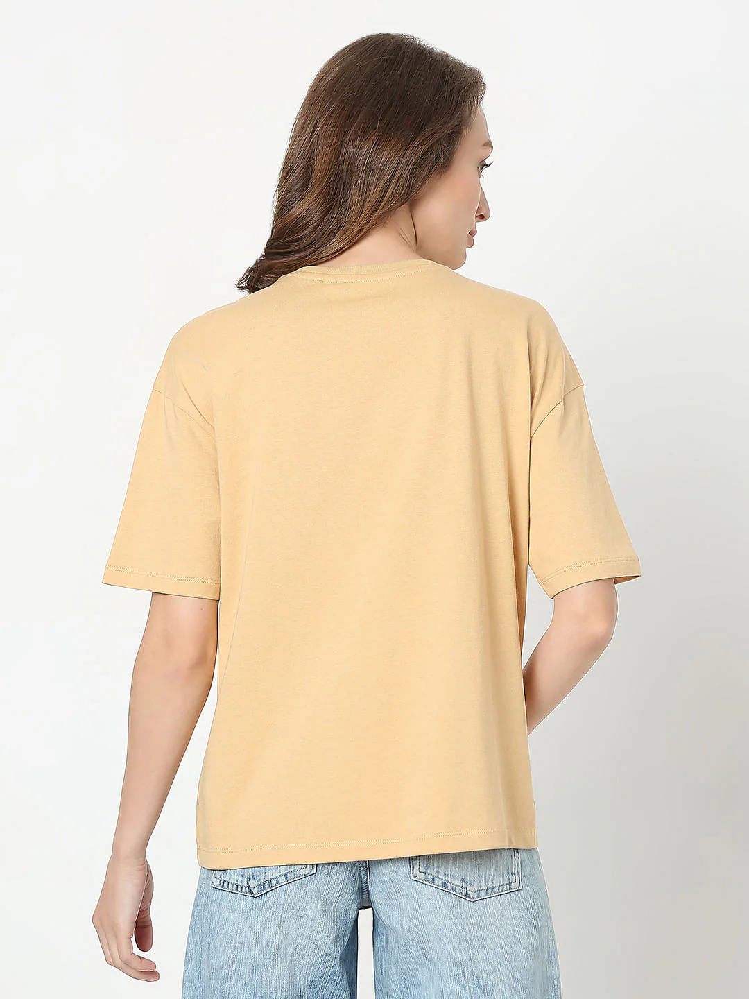Beige Floral Print T-Shirt - Image 4
