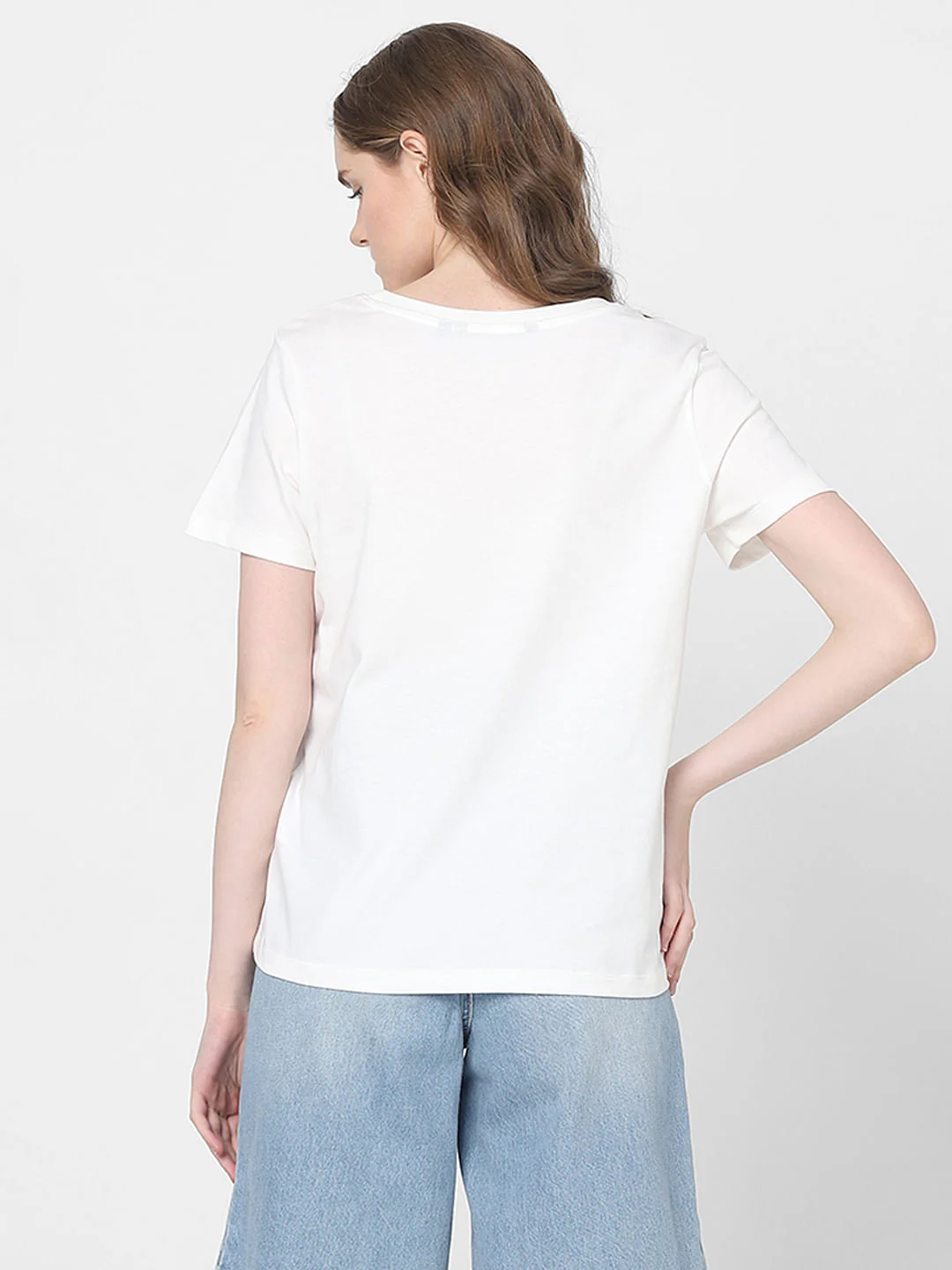 White Graphic Print T-Shirt - Image 4