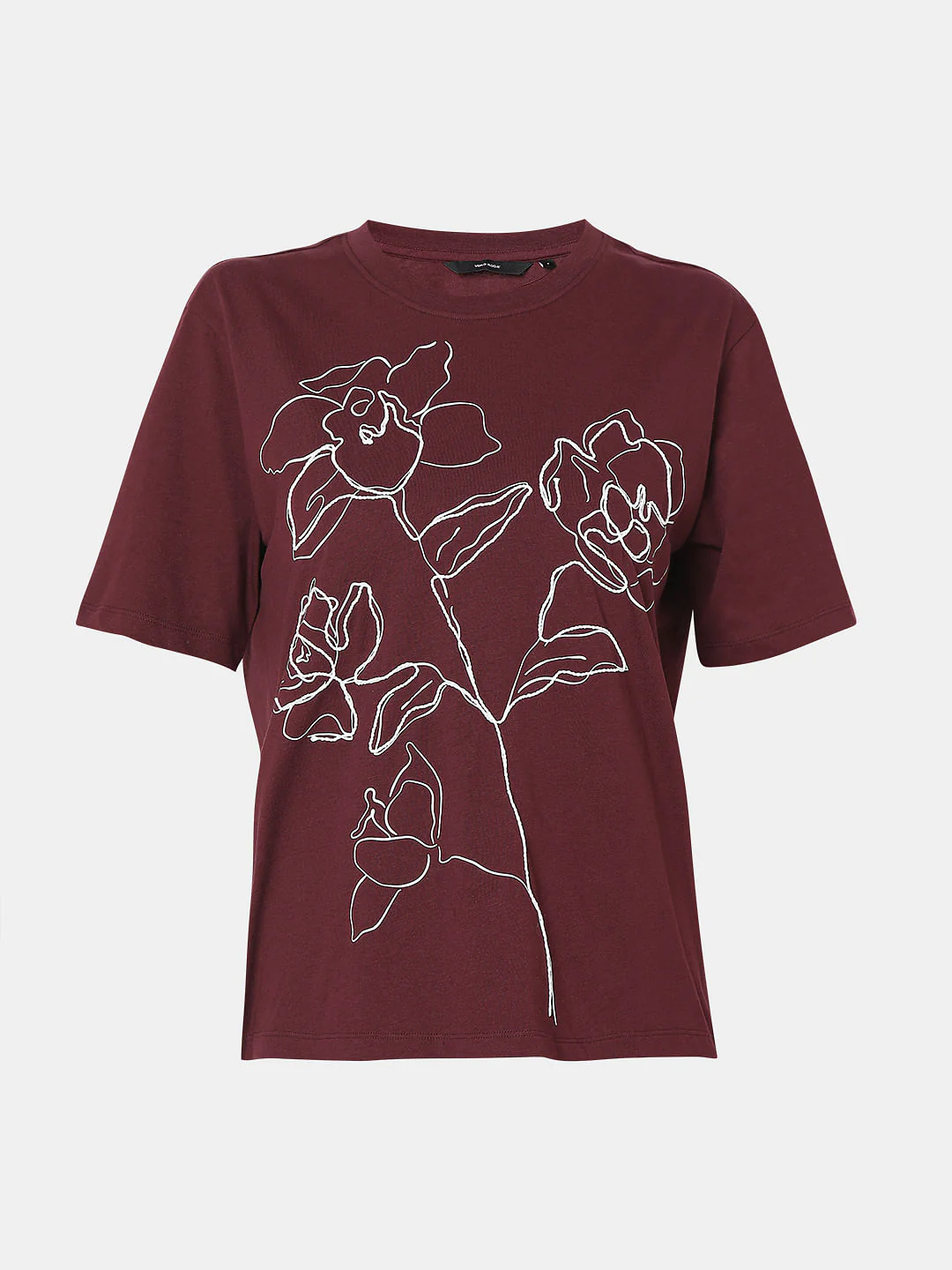 Maroon Graphic Print T-Shirt - Image 7