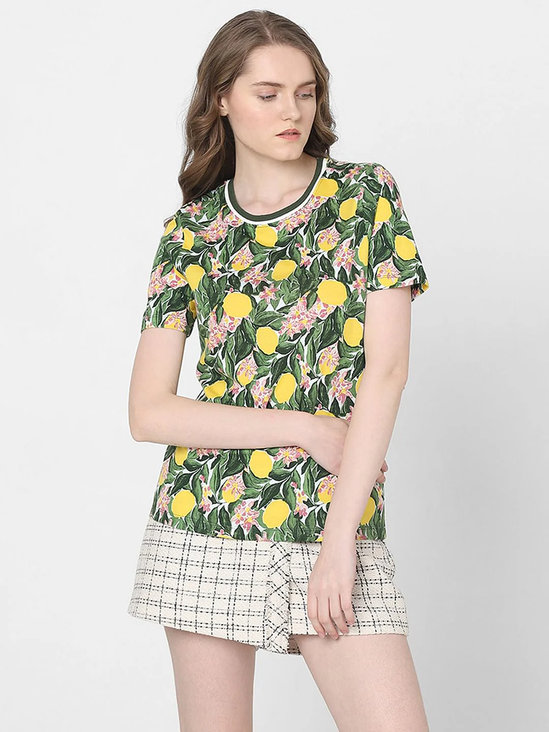 Green Lemon Printed T-Shirt - Image 2