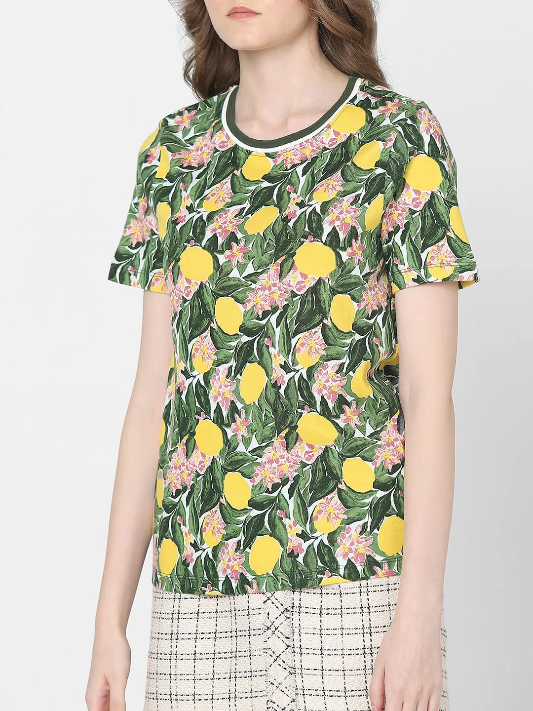 Green Lemon Printed T-Shirt - Image 6