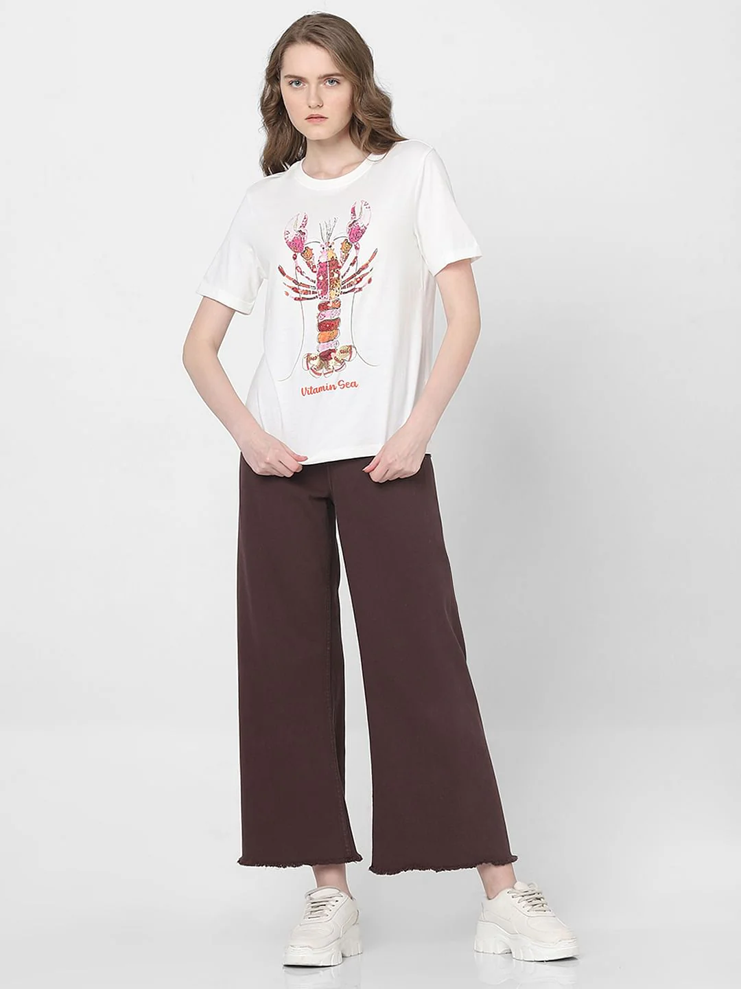 White Lobster Print T-Shirt - Image 5