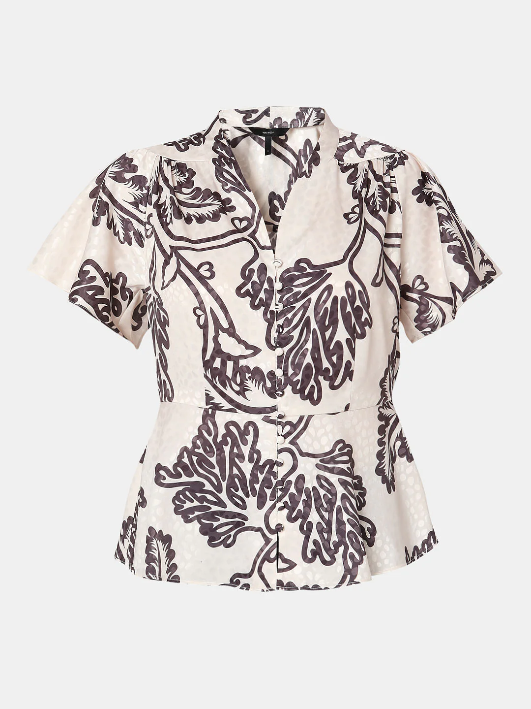 Off-White Abstract Print Co-Ord Set Top - Image 7