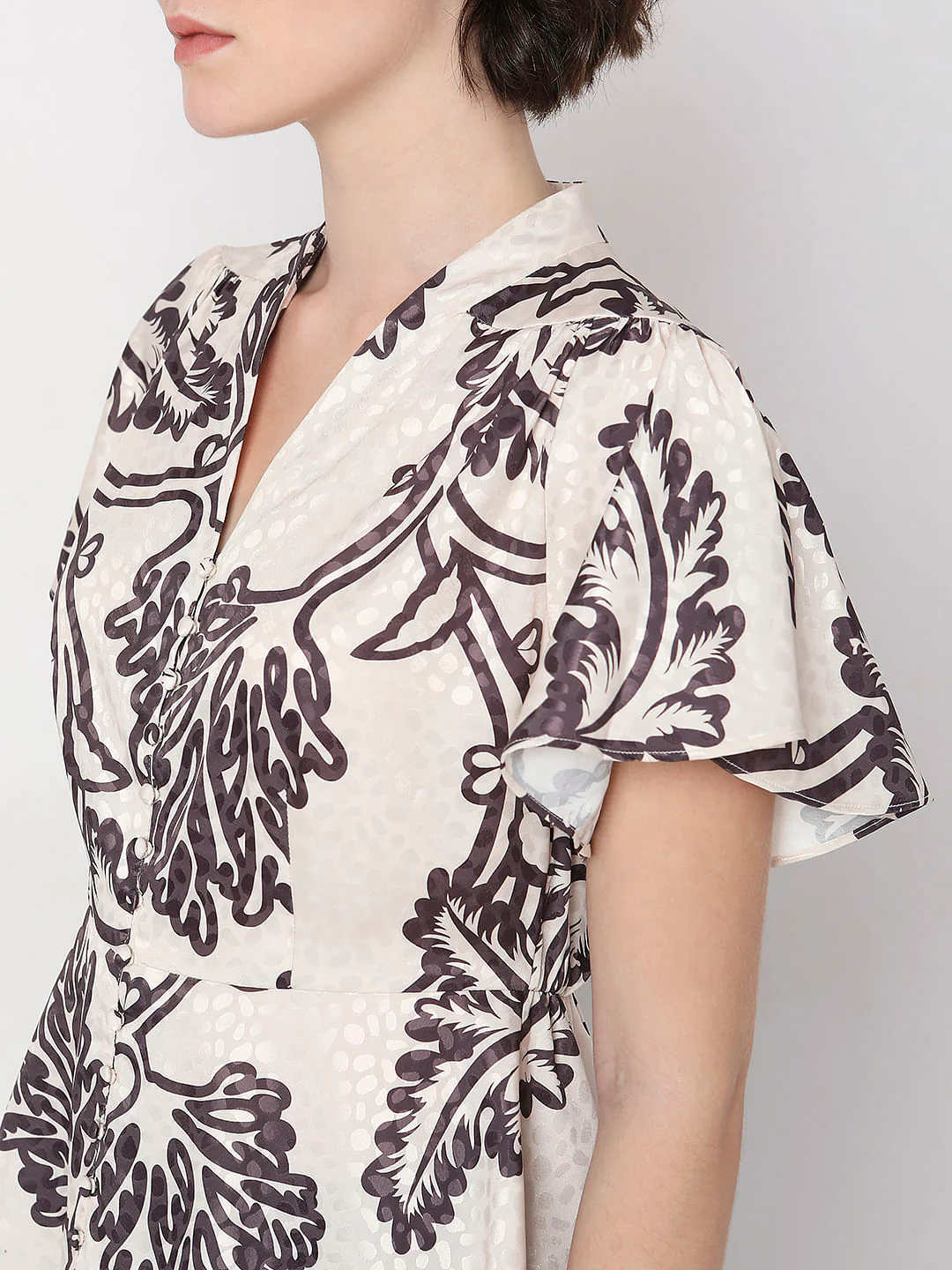 Off-White Abstract Print Co-Ord Set Top - Image 8