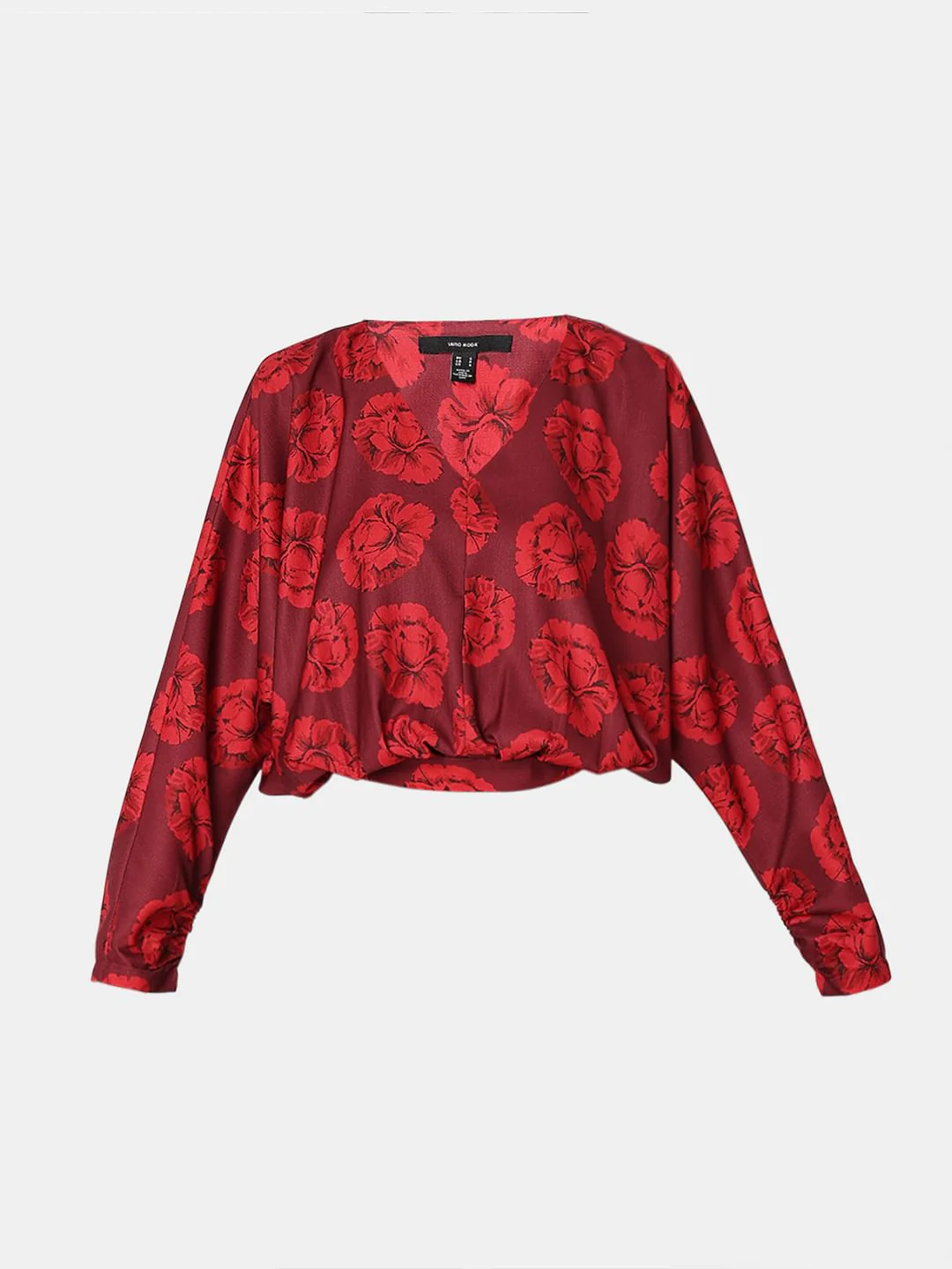 Red Floral Print Top - Image 7