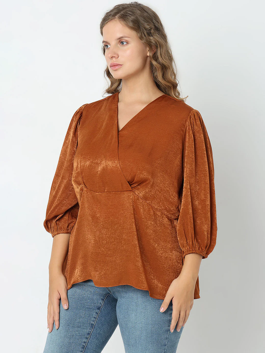 Curve Copper Brown Shimmer Top - Image 3