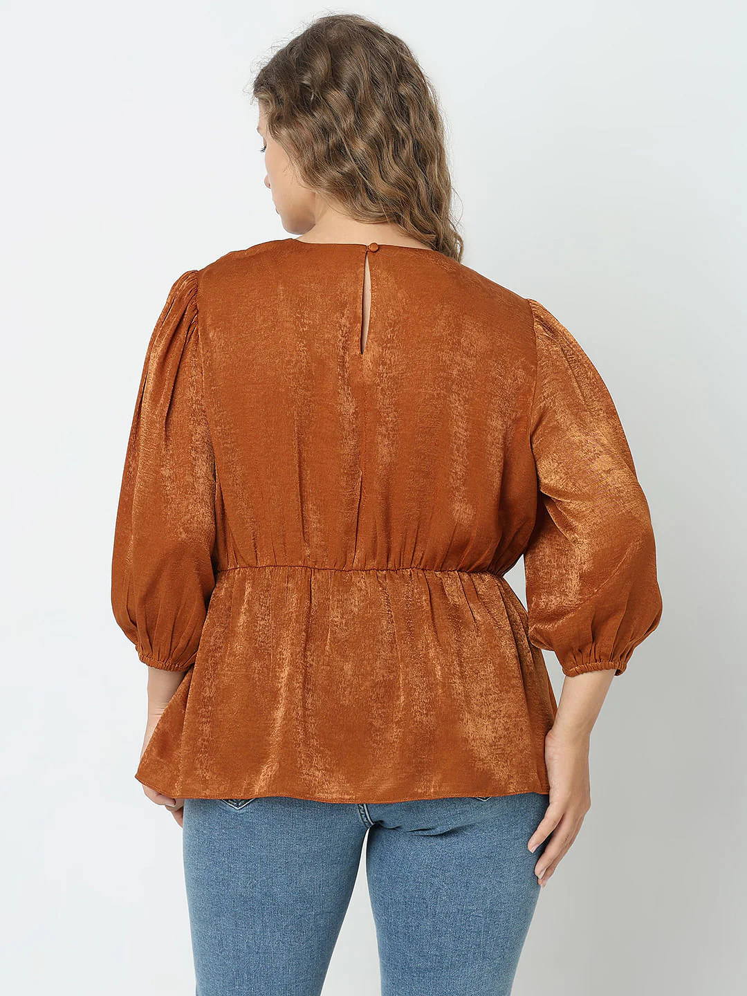 Curve Copper Brown Shimmer Top - Image 4