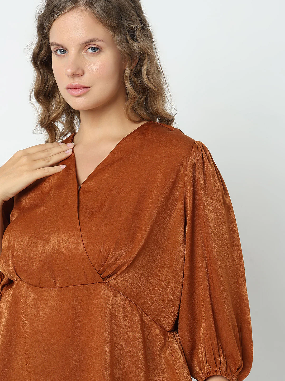 Curve Copper Brown Shimmer Top - Image 6