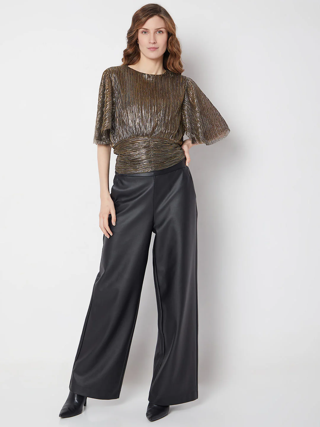 Brown Metallic Lurex Top - Image 5