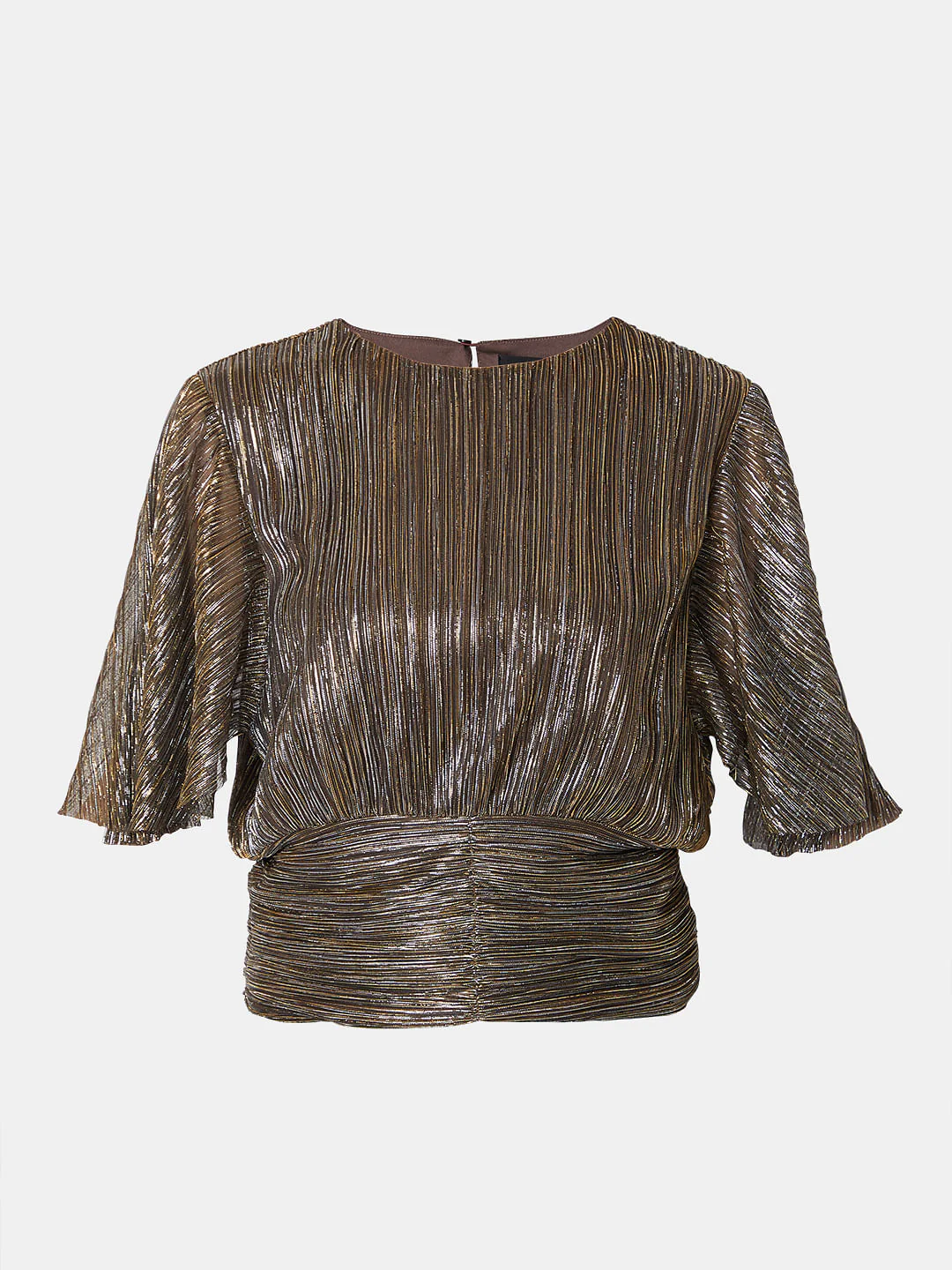 Brown Metallic Lurex Top - Image 7