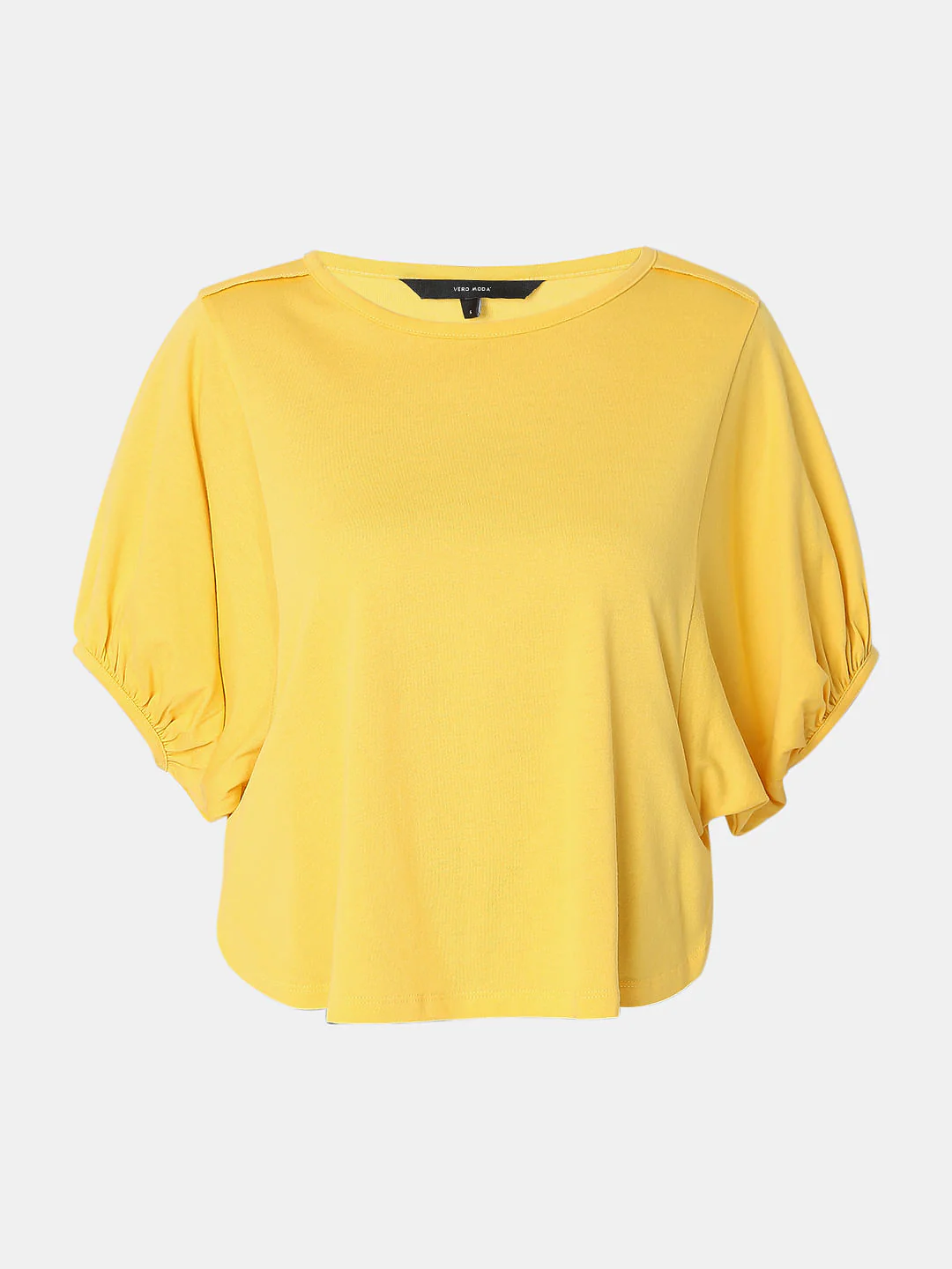 Yellow Puff Sleeves Top - Image 7