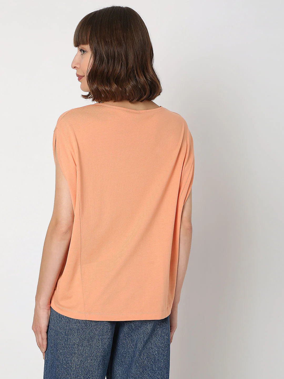 Peach V-Neck Top - Image 4