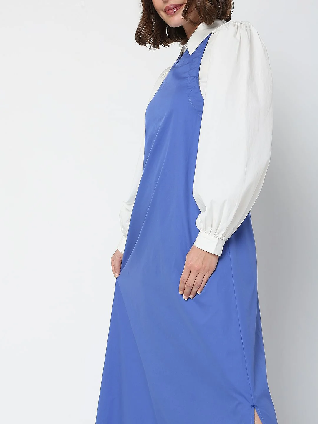Blue Halter Neck Maxi Dress - Image 5