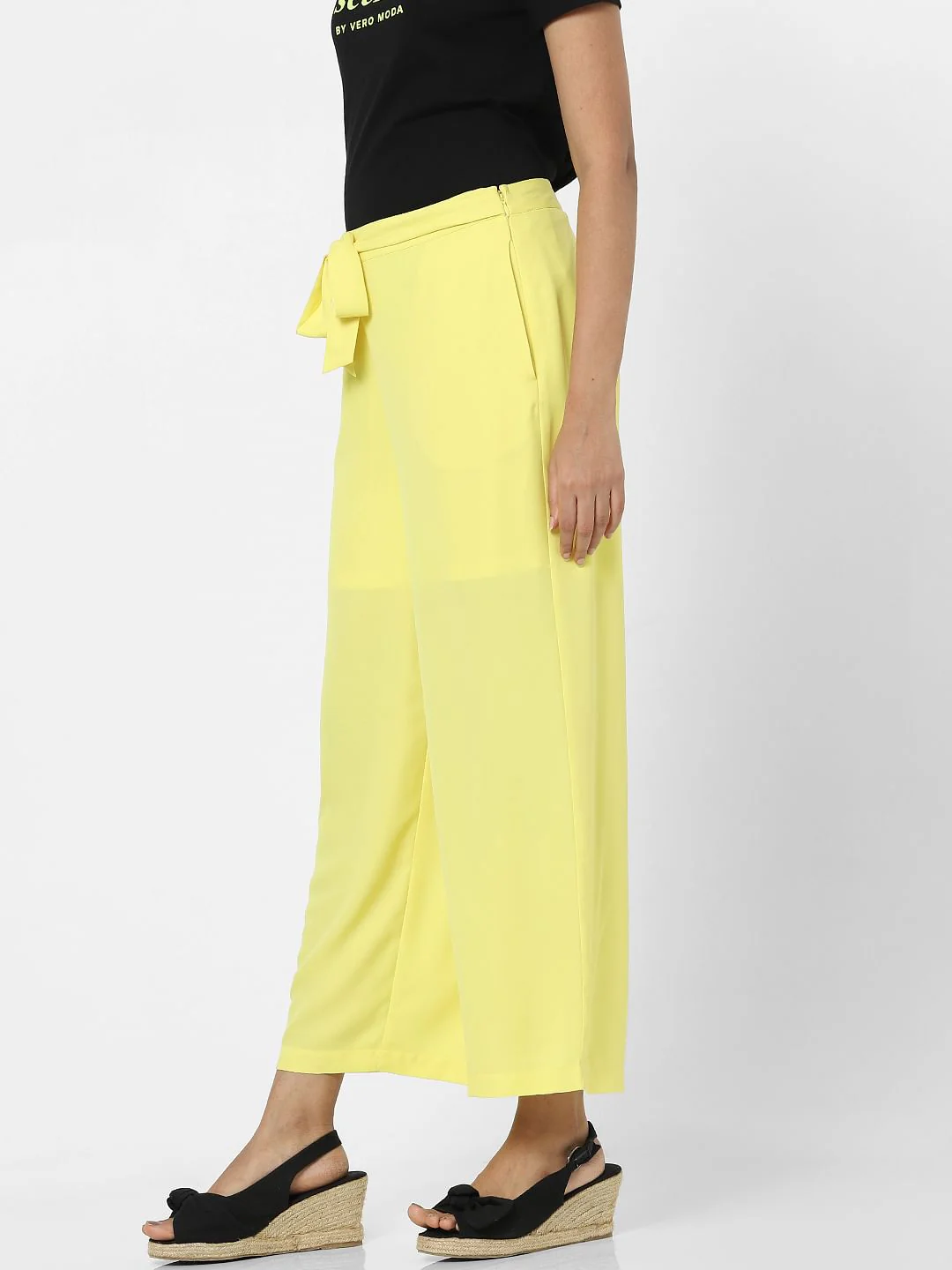 Light Yellow Tie Up Pants - Image 2