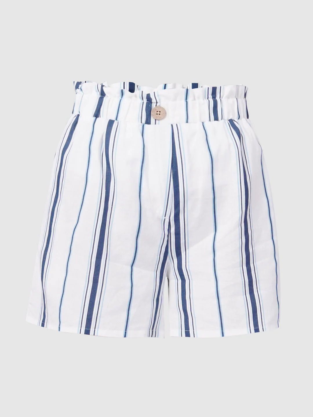 White Striped Shorts - Image 6