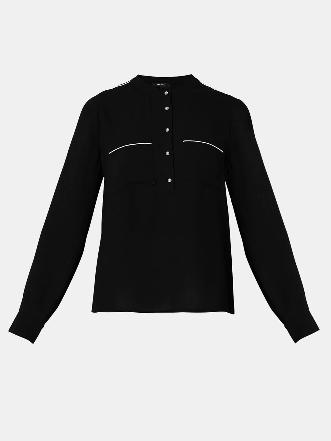 Black Contrast Tipping Top - Image 7