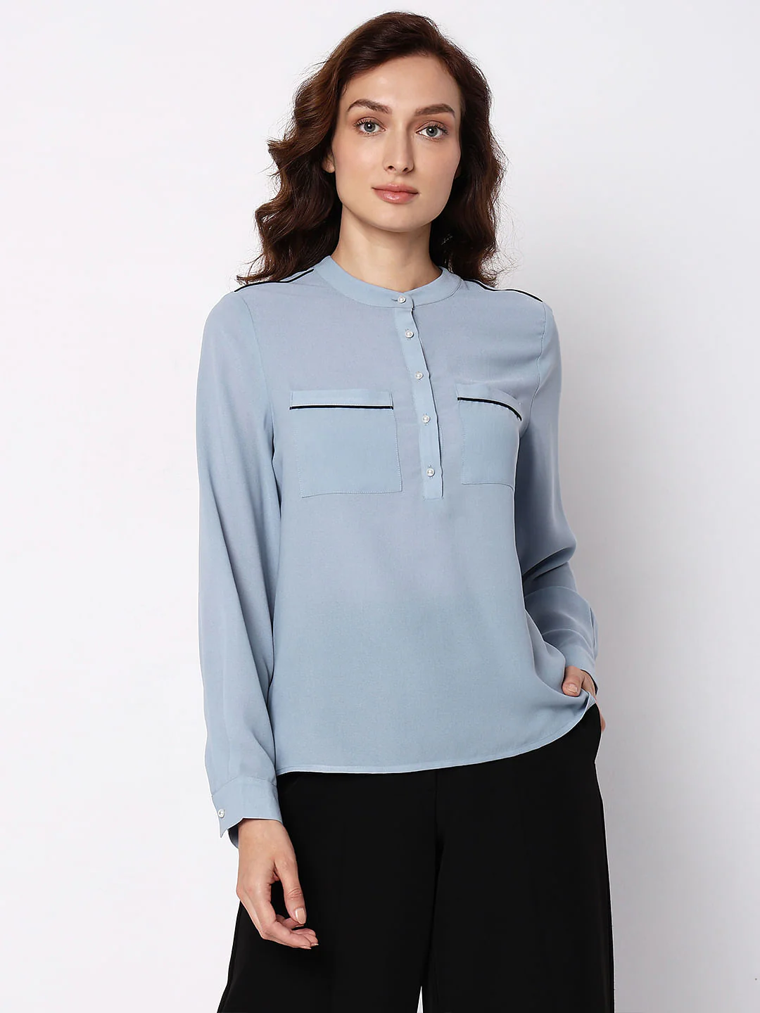 Blue Contrast Tipping Top - Image 2