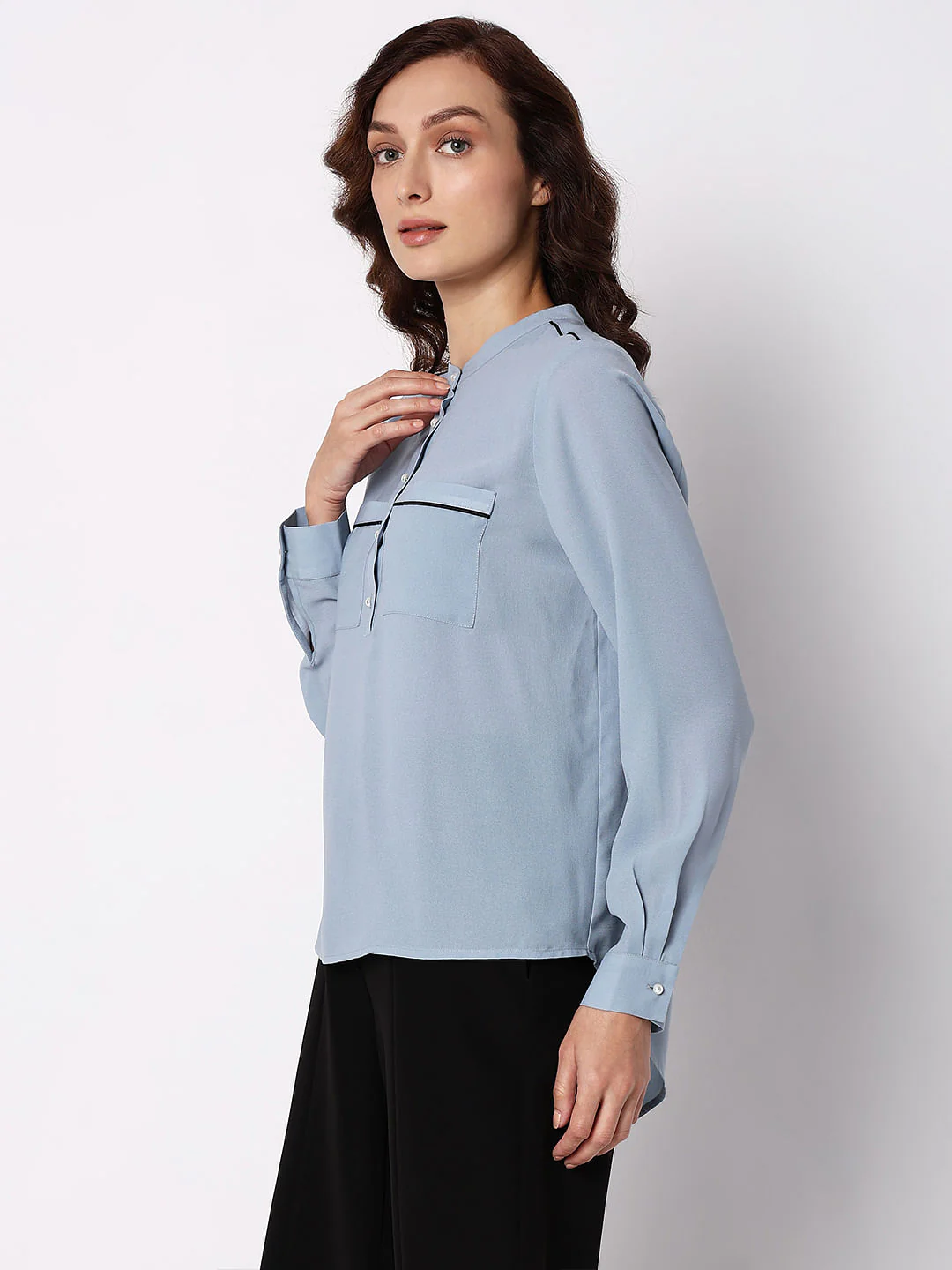 Blue Contrast Tipping Top - Image 3