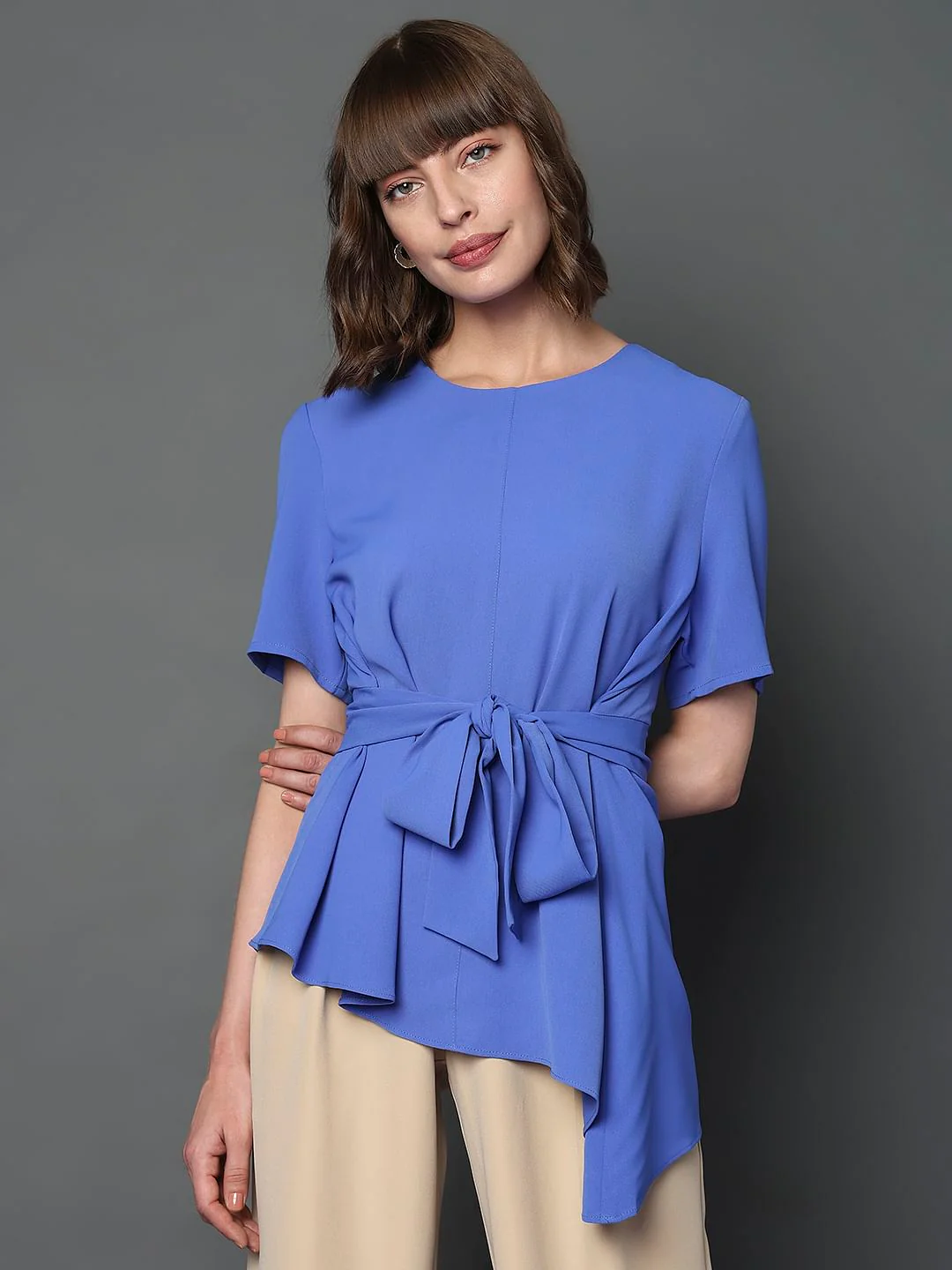 Blue Asymmetrical Top - Image 2