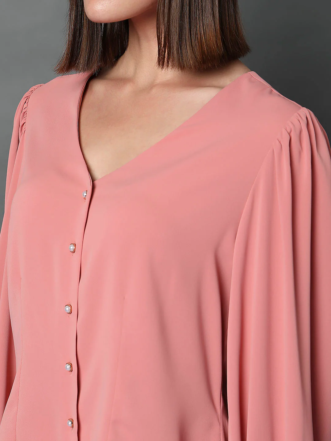 Pink V-Neck Top - Image 8