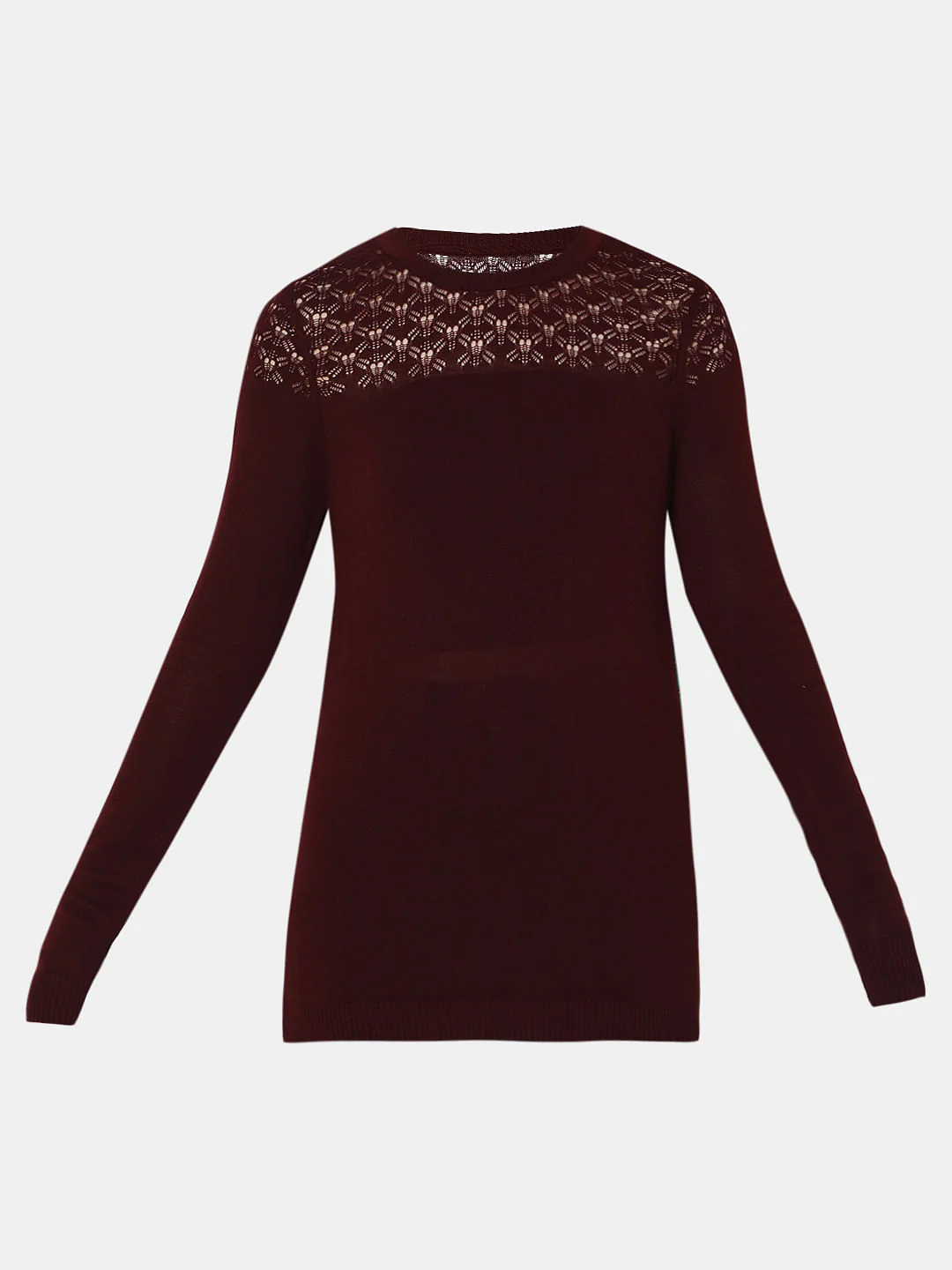 Maroon Cut-Out Sweater - Image 7