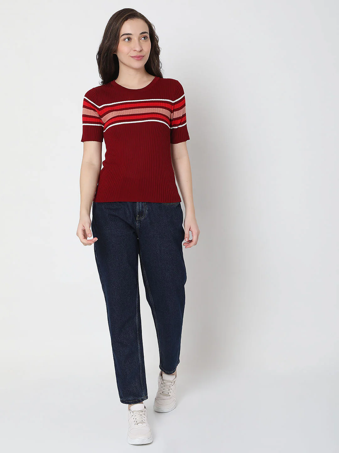 Red Ribbed Top - Image 5