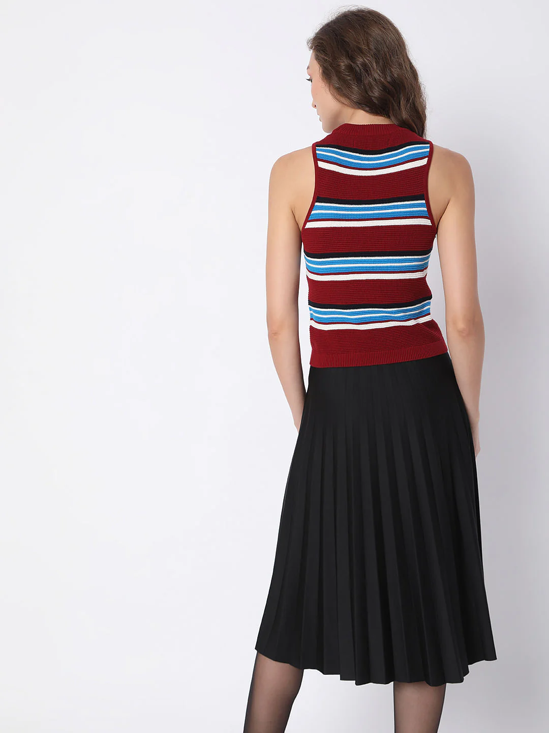Maroon Striped Top - Image 4