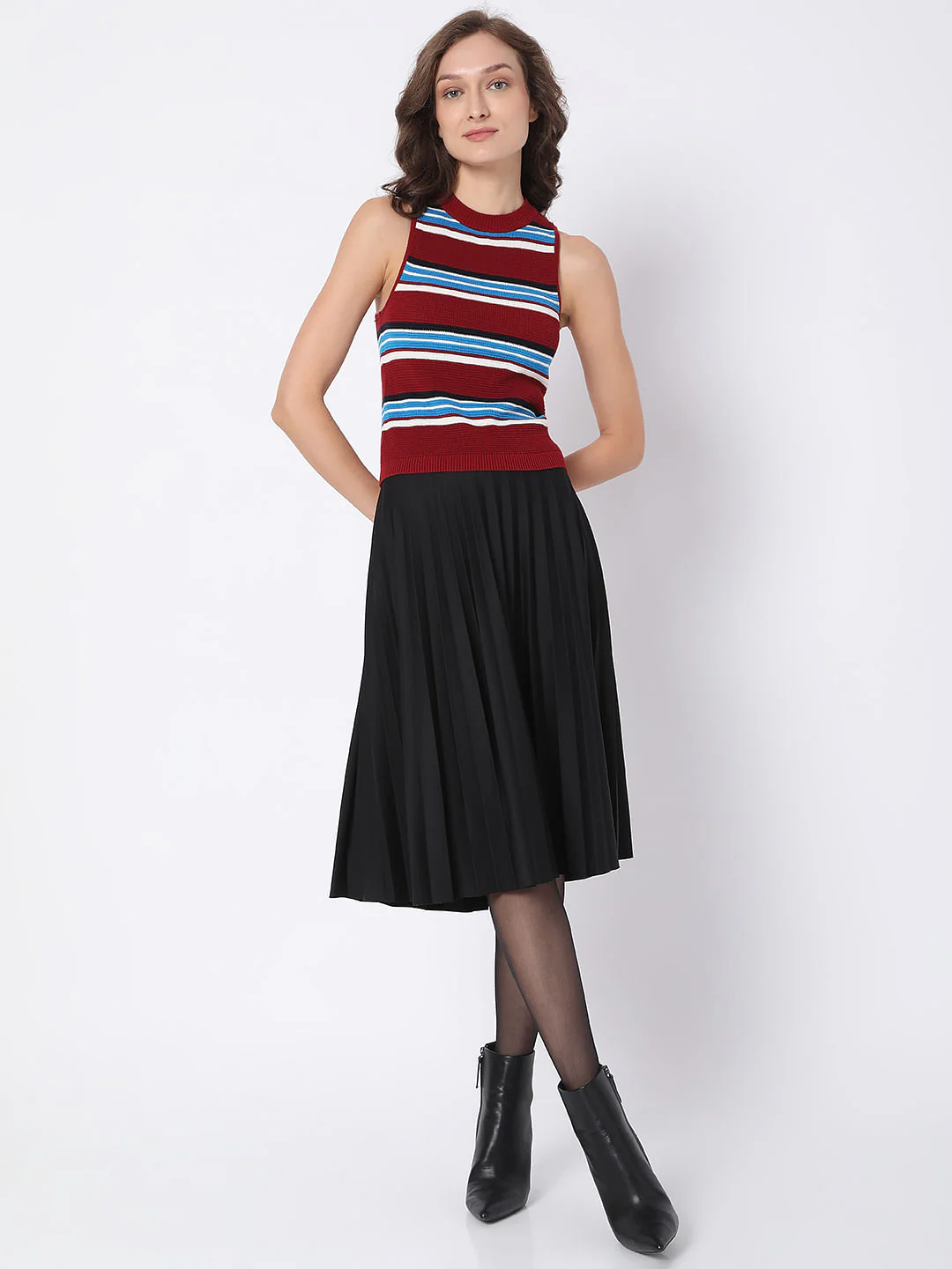 Maroon Striped Top - Image 5