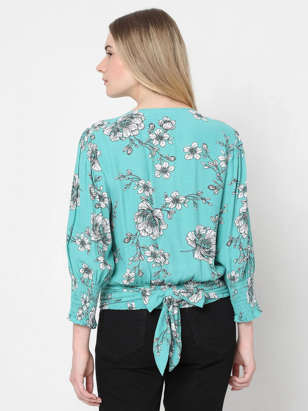 Green Floral Top - Image 4