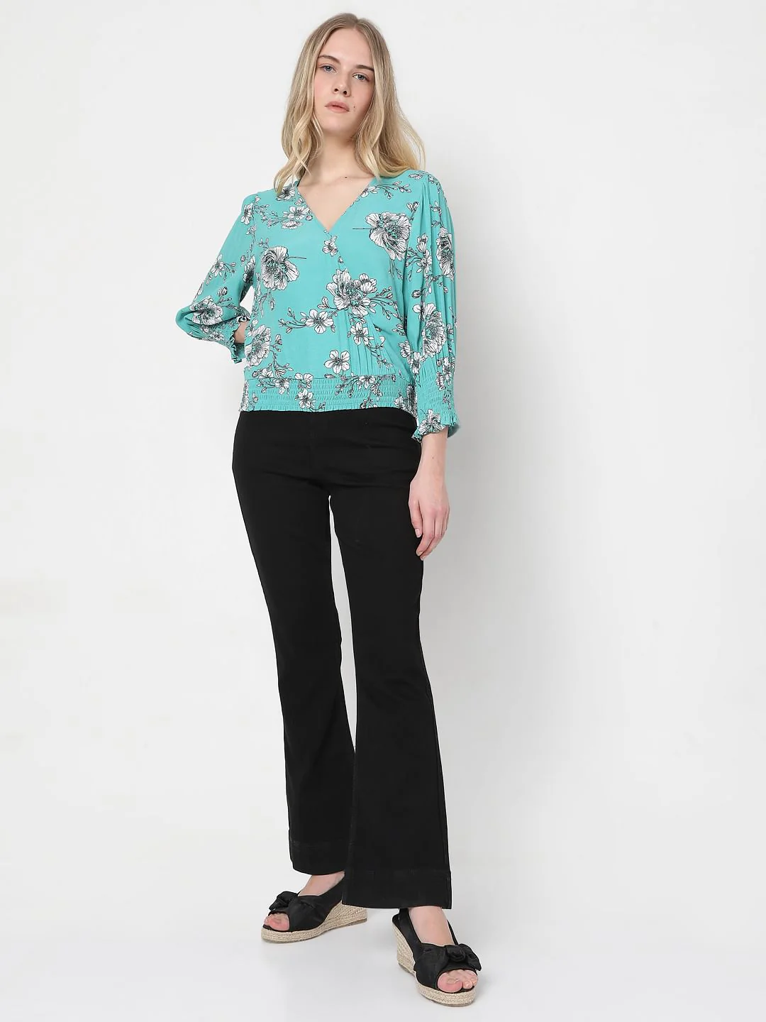 Green Floral Top - Image 5