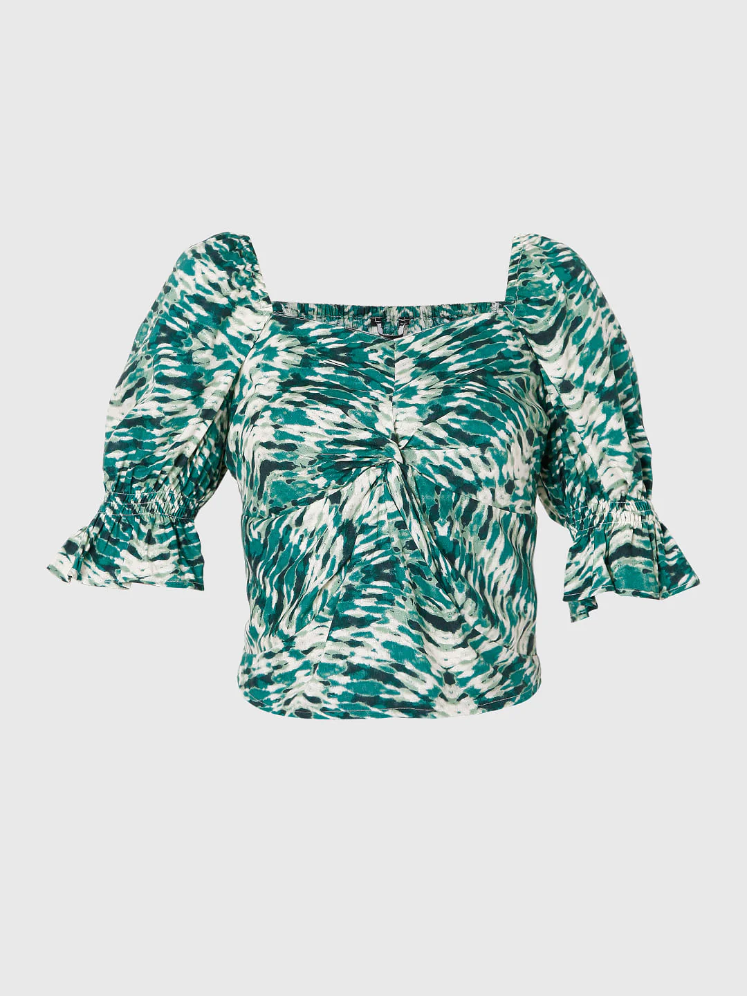 Green Printed Co-Ord Set Top - Image 7