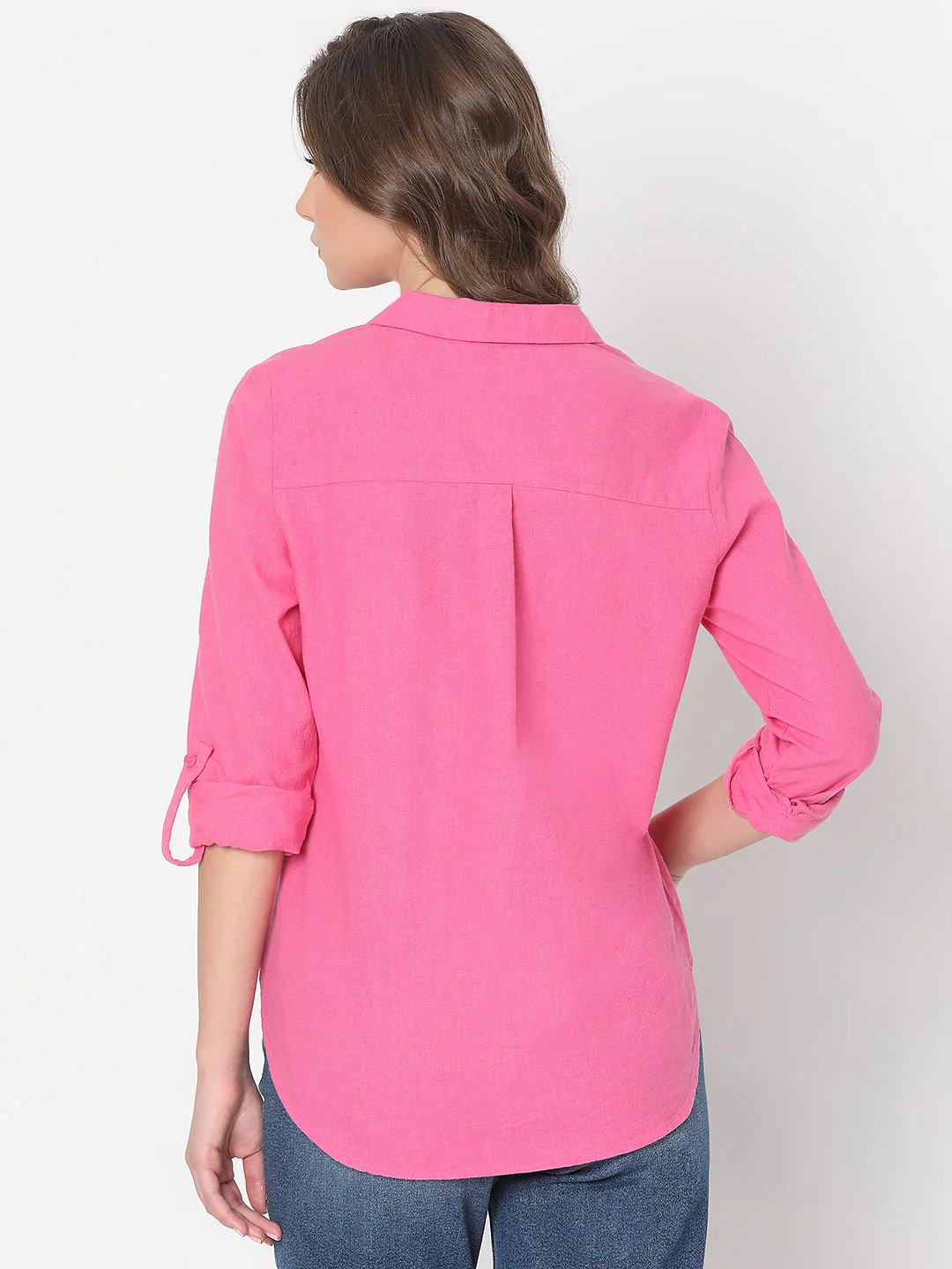 Pink Linen Shirt - Image 4