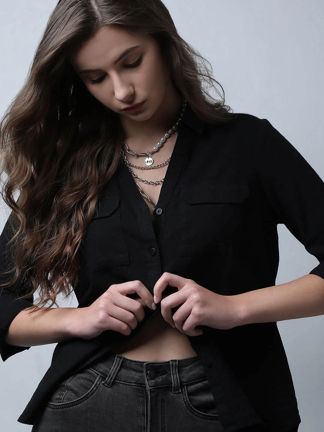 Black Linen Shirt