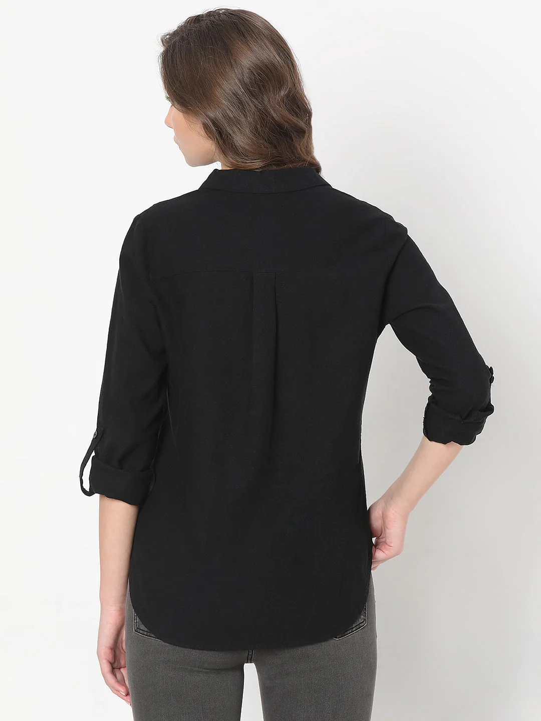 Black Linen Shirt - Image 4