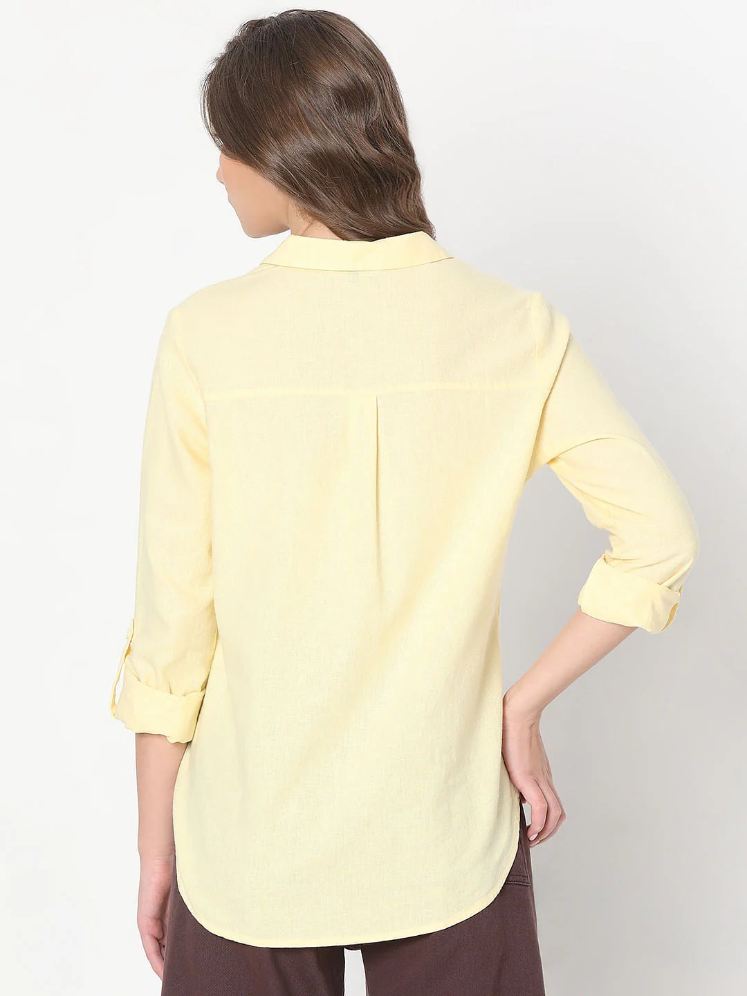 Light Yellow Linen Shirt - Image 4
