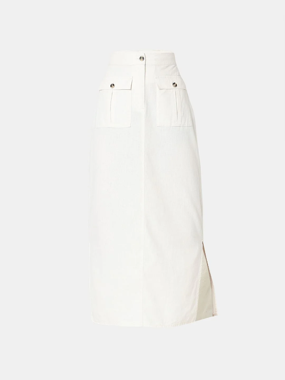 White High Rise Co-Ord Set Skirt - Image 7