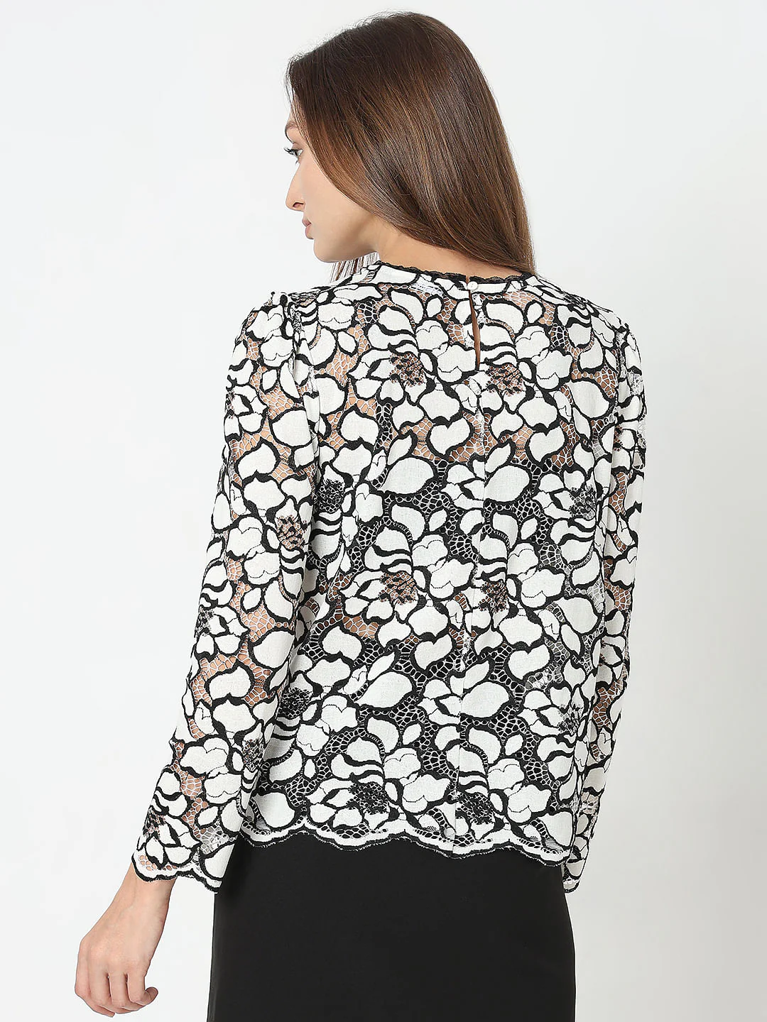 White Floral Lace Top - Image 4