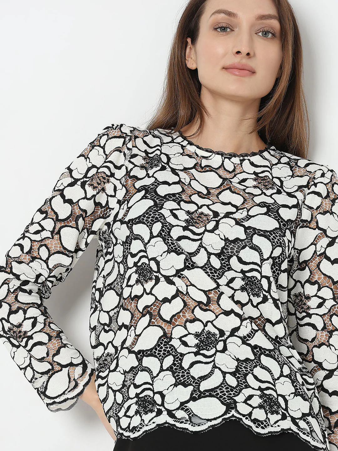 White Floral Lace Top - Image 6