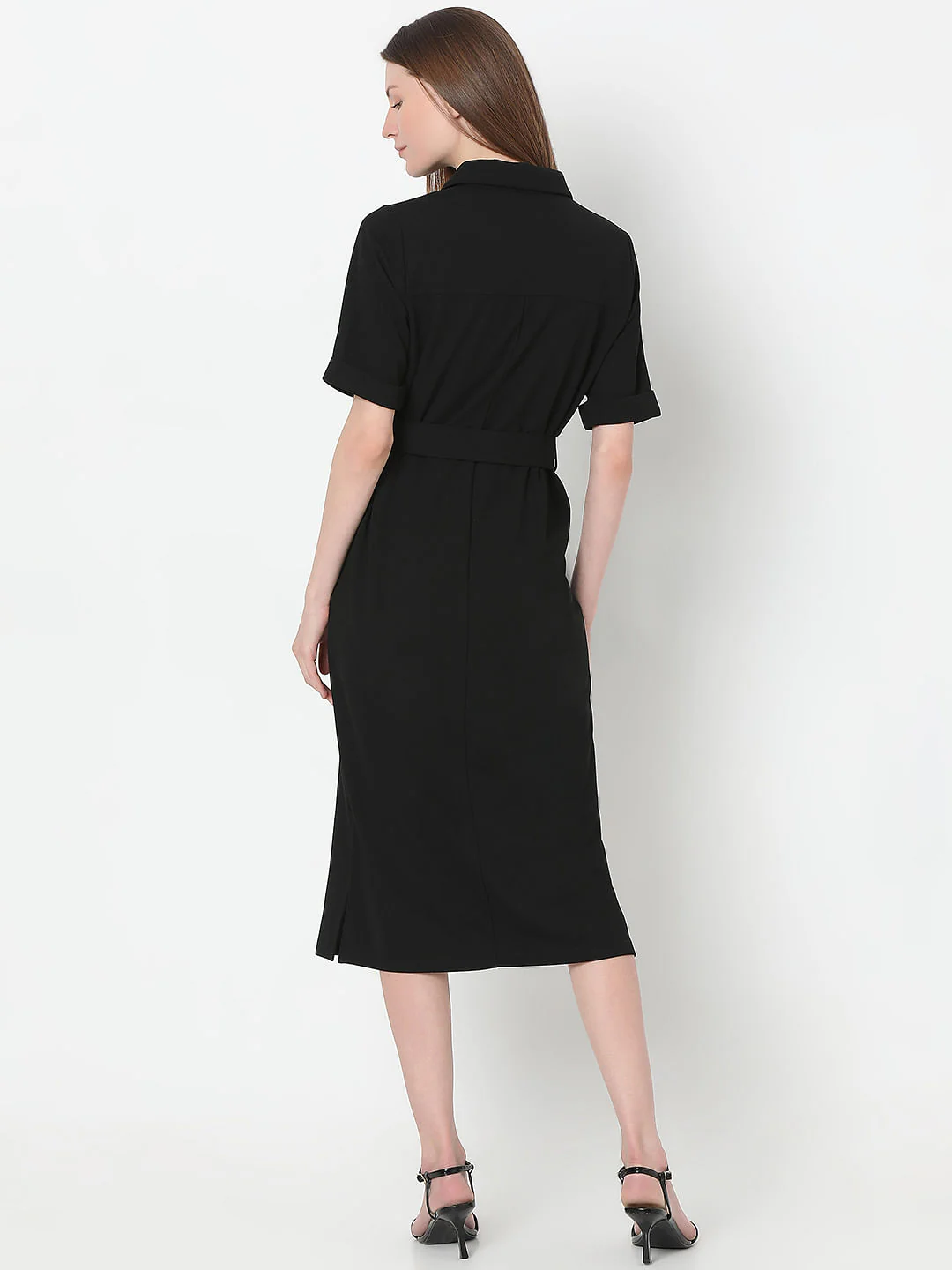 Black Shirt Dress - Image 4