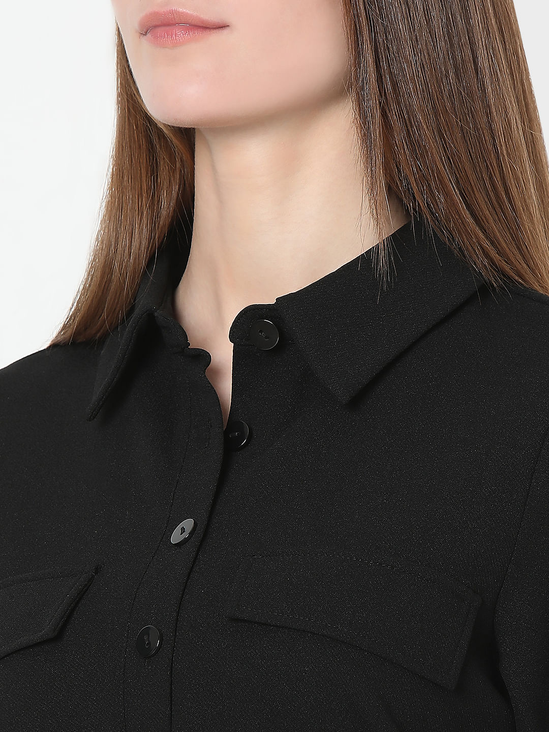 Black Shirt Dress - Image 7
