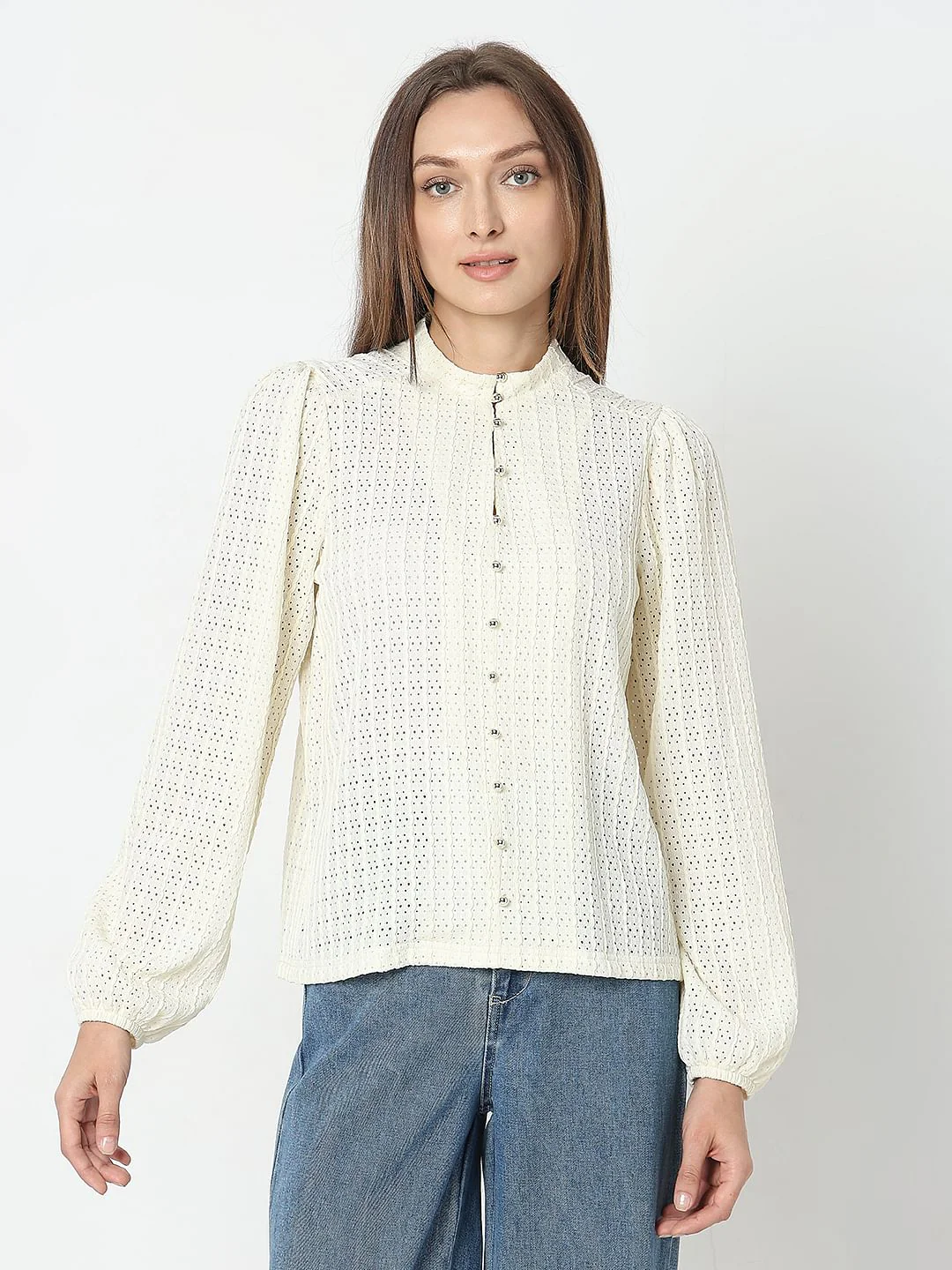 Off-White Lace Top - Image 2