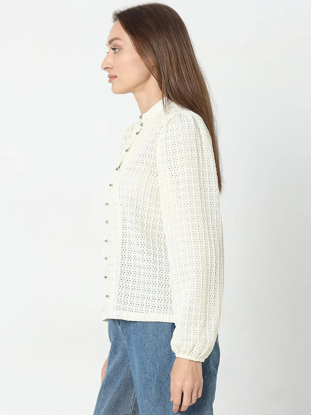 Off-White Lace Top - Image 3