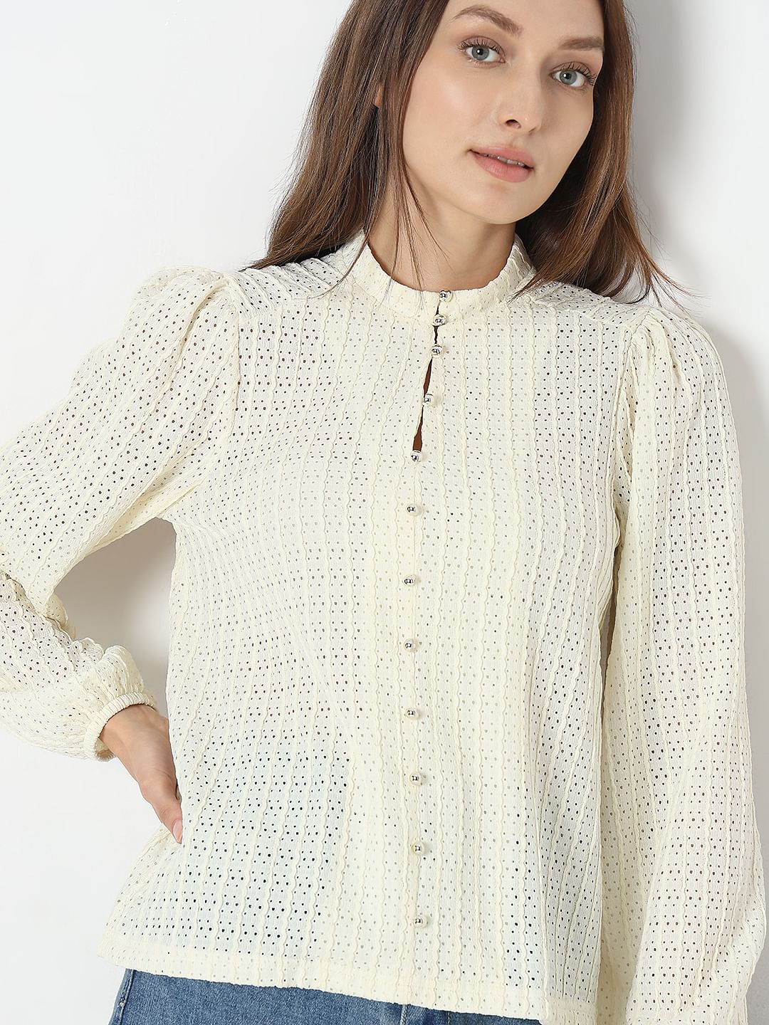 Off-White Lace Top - Image 6