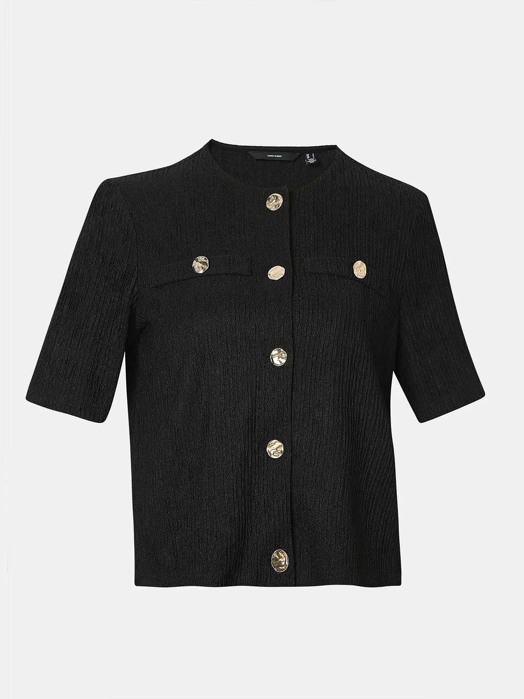 Black Knitted Textured Co-Ord Set Top - Image 7