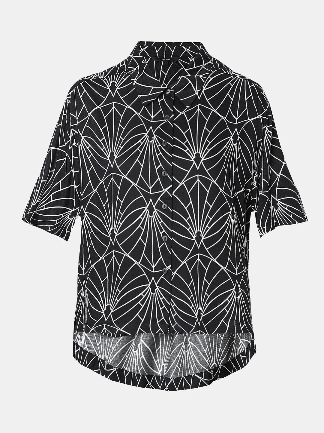 Black Printed Shirt - Image 7
