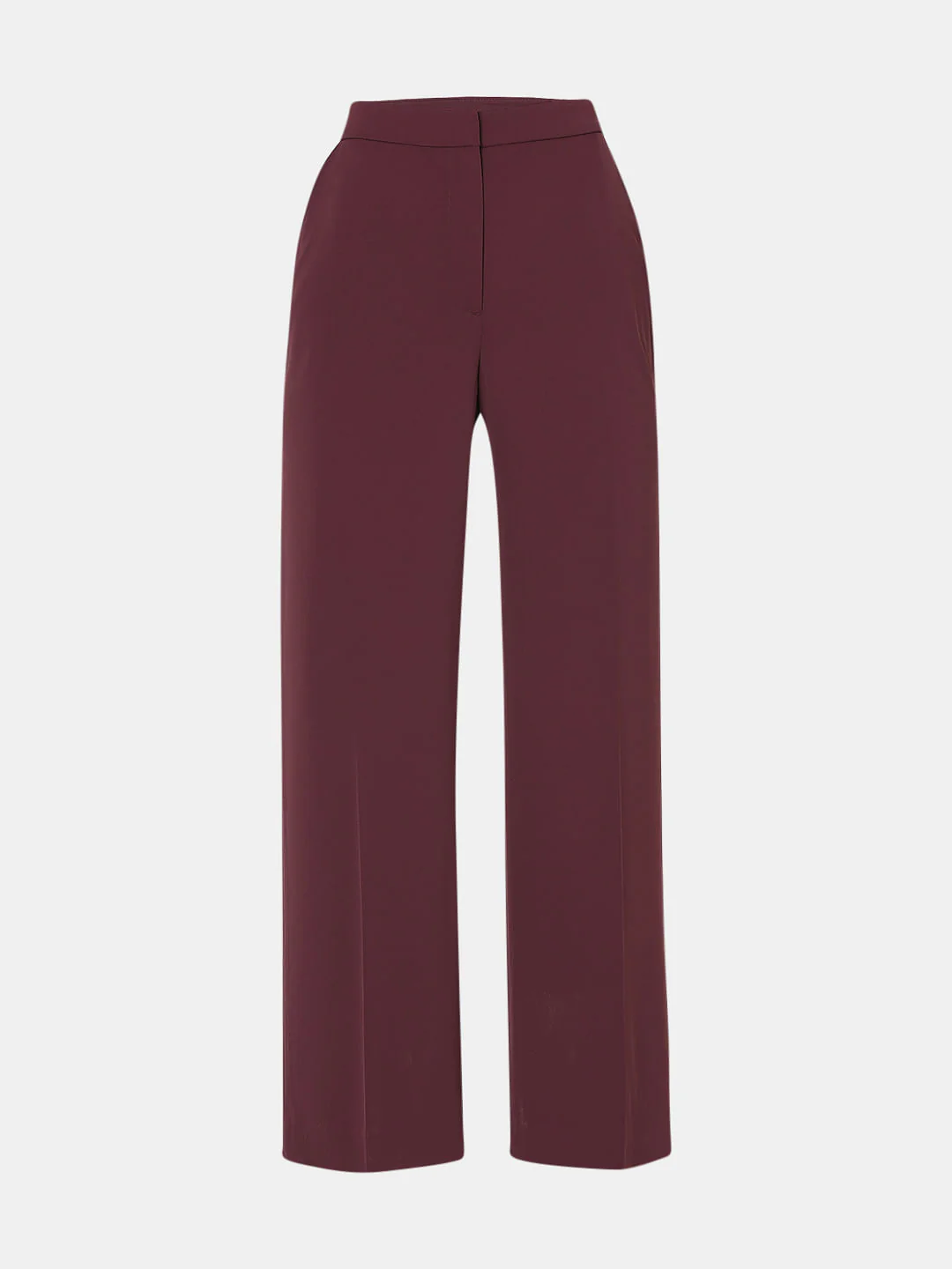 Maroon High Rise Pants - Image 7